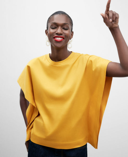 Women's Fluid Mustard T-Shirt