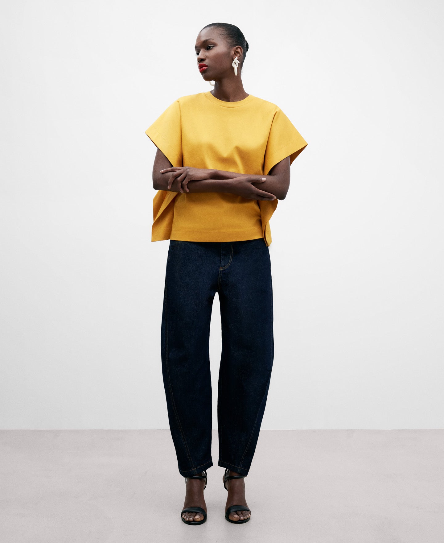 Women's Fluid Mustard T-Shirt