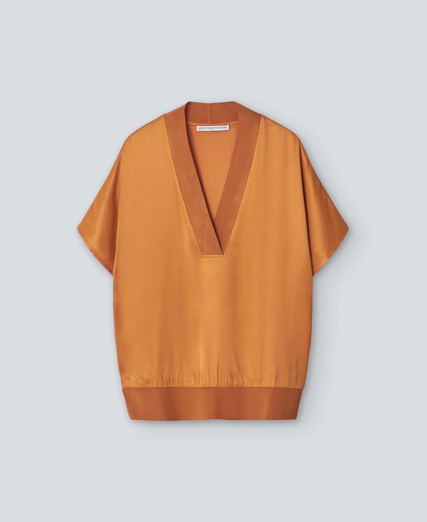 Orange V-Neck T-Shirt