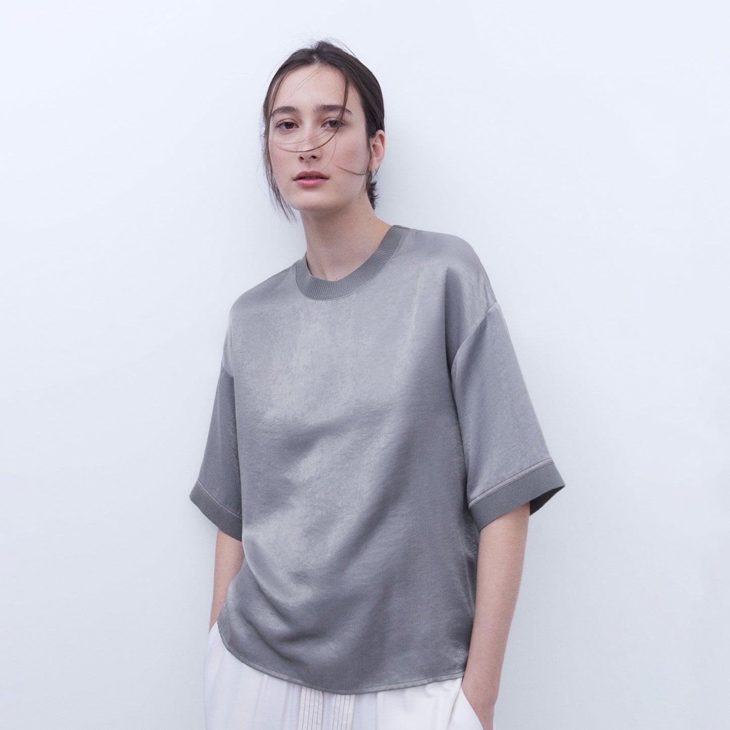 Adolfo Dominguez Grey Tee