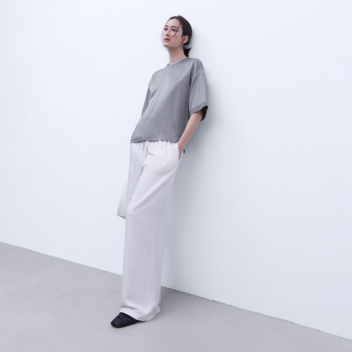 Adolfo Dominguez Grey Tee