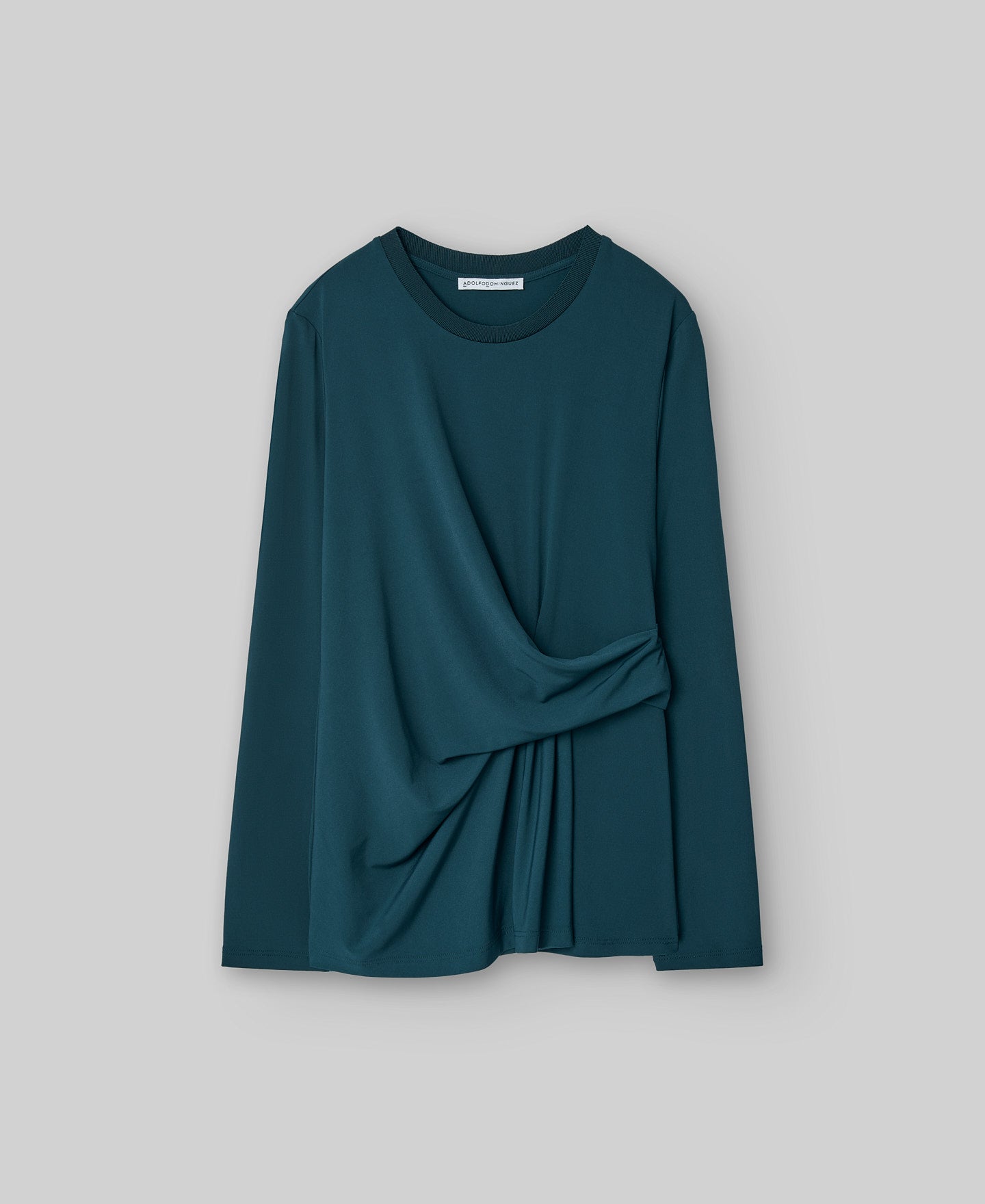Draped T-shirt in Green