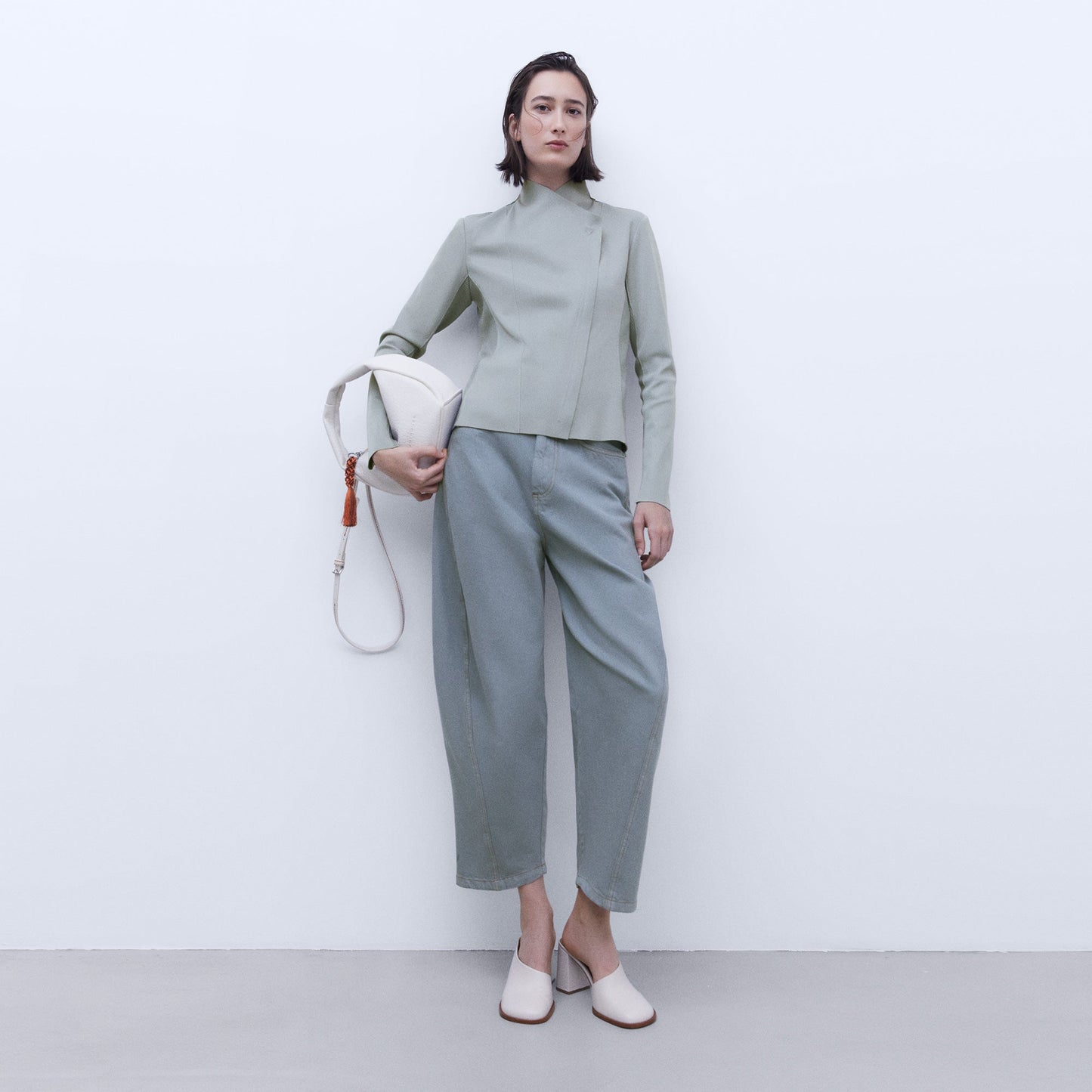 Luxury Grey Moto Jacket