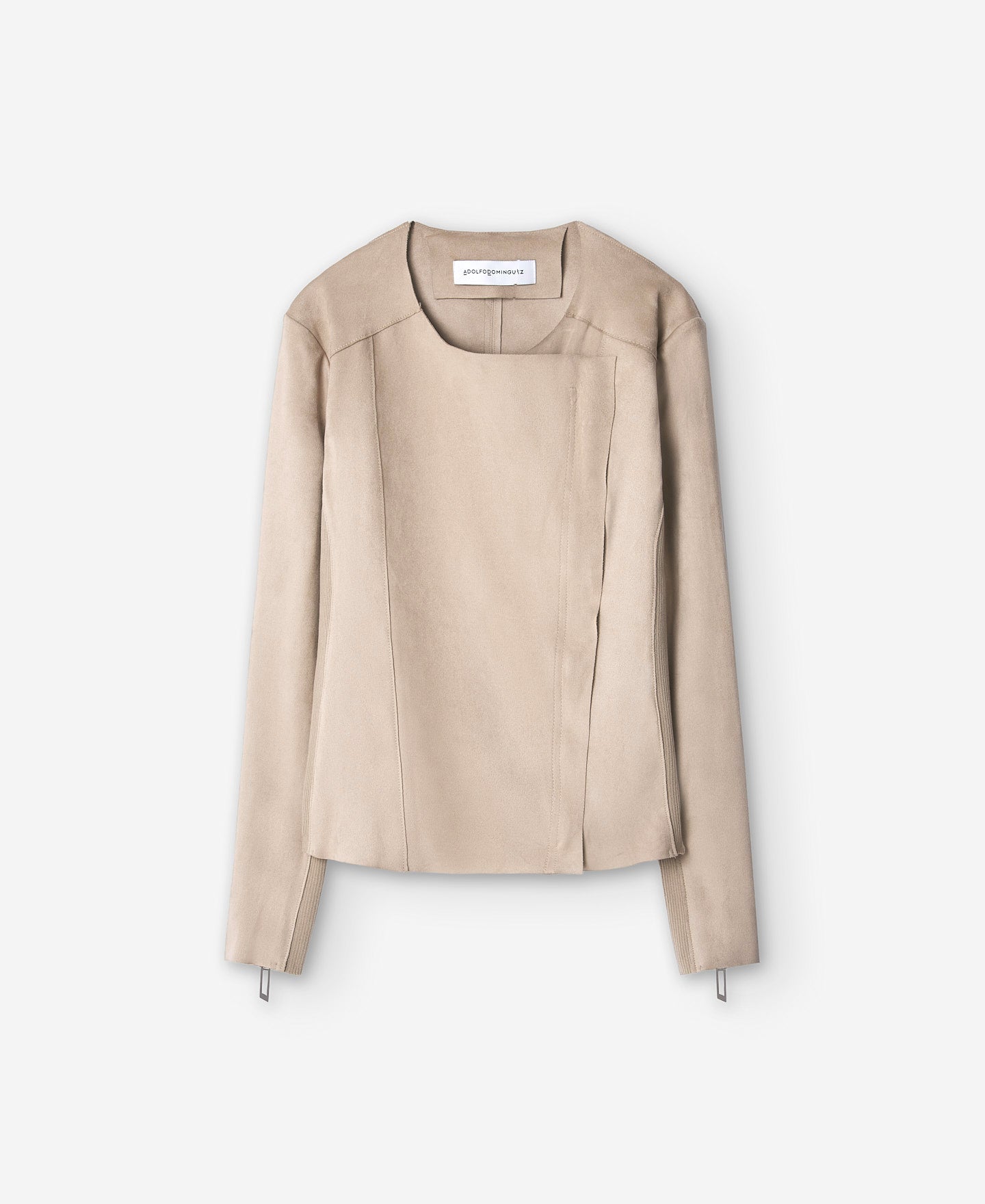 Crew Neckline Biker Jacket Woman