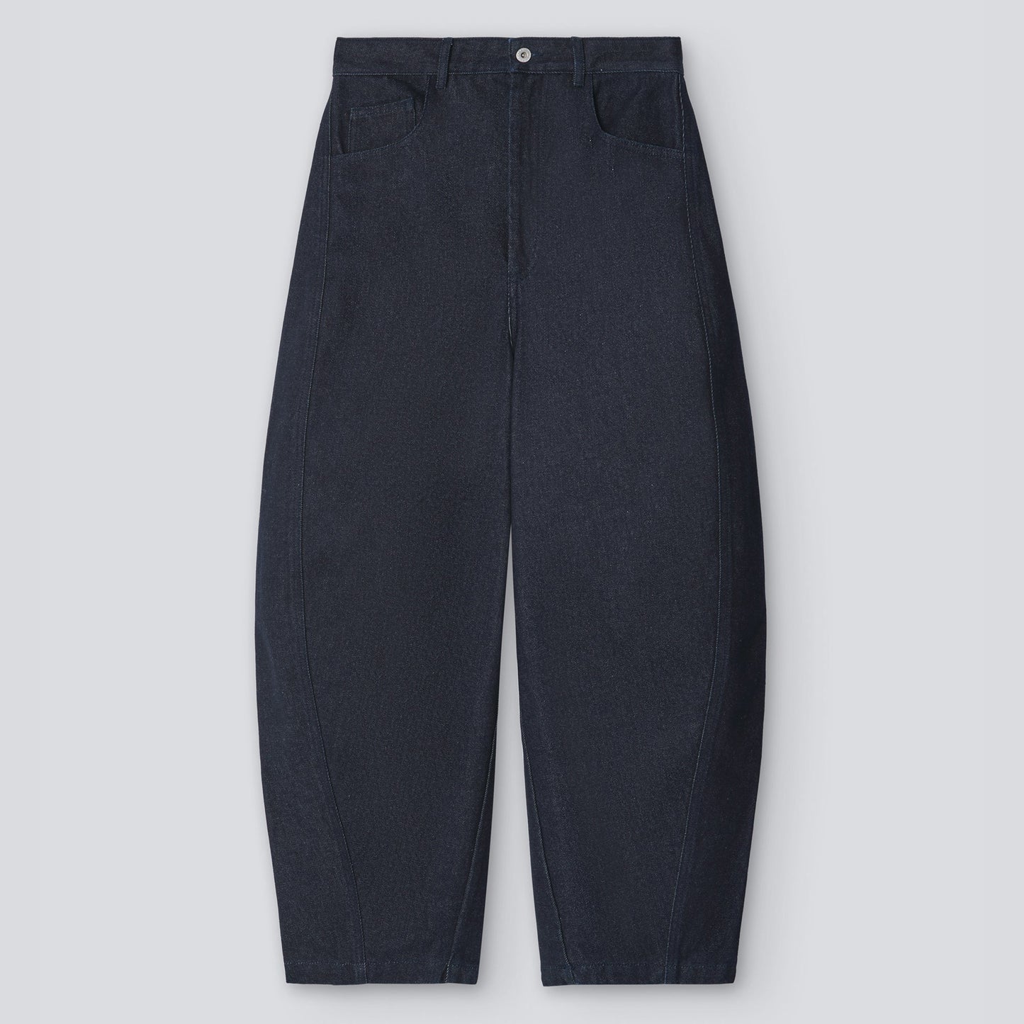 Denim Blue Organic Cotton Banana Trousers