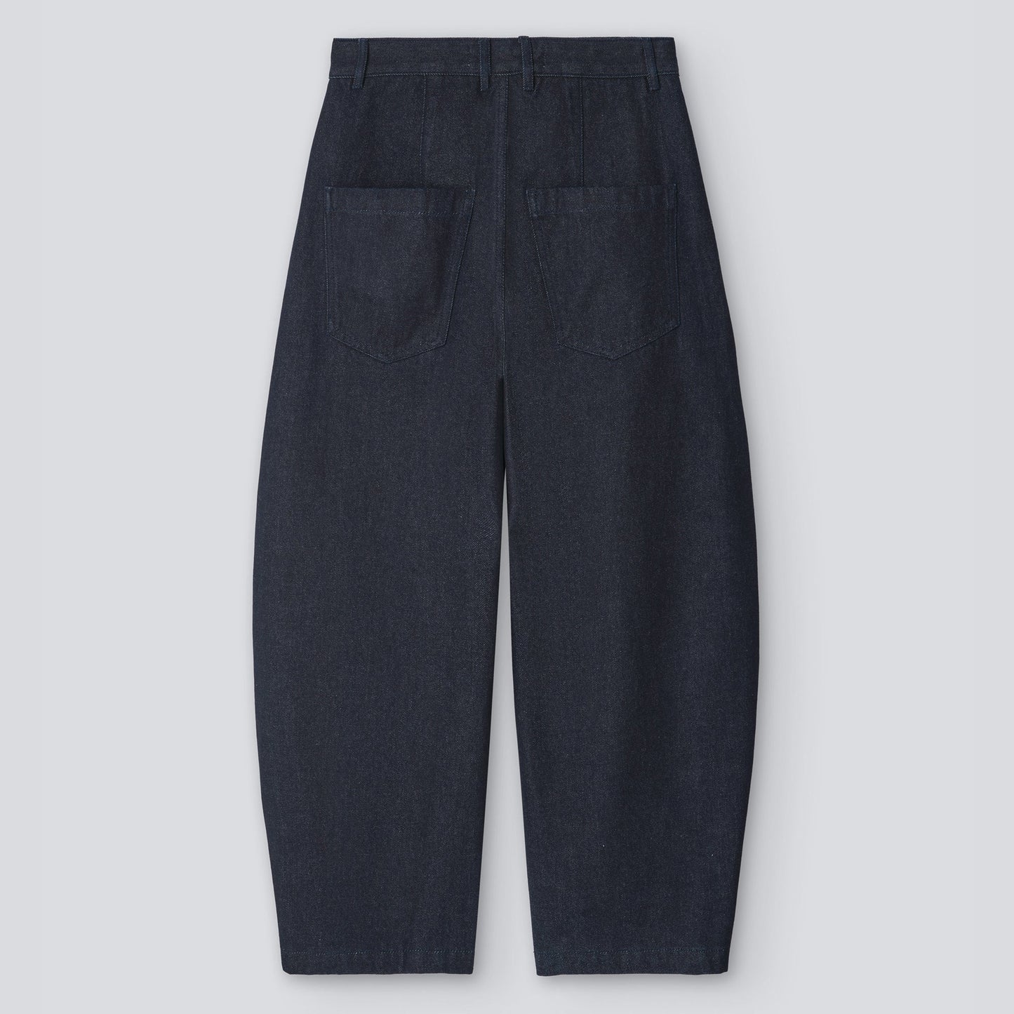 Denim Blue Organic Cotton Banana Trousers