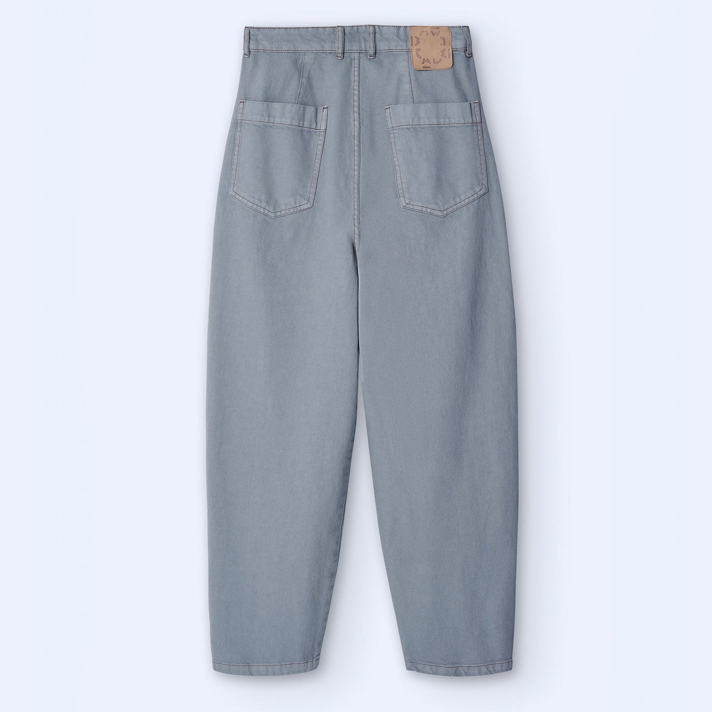 Grey Cotton Banana Fit Jeans