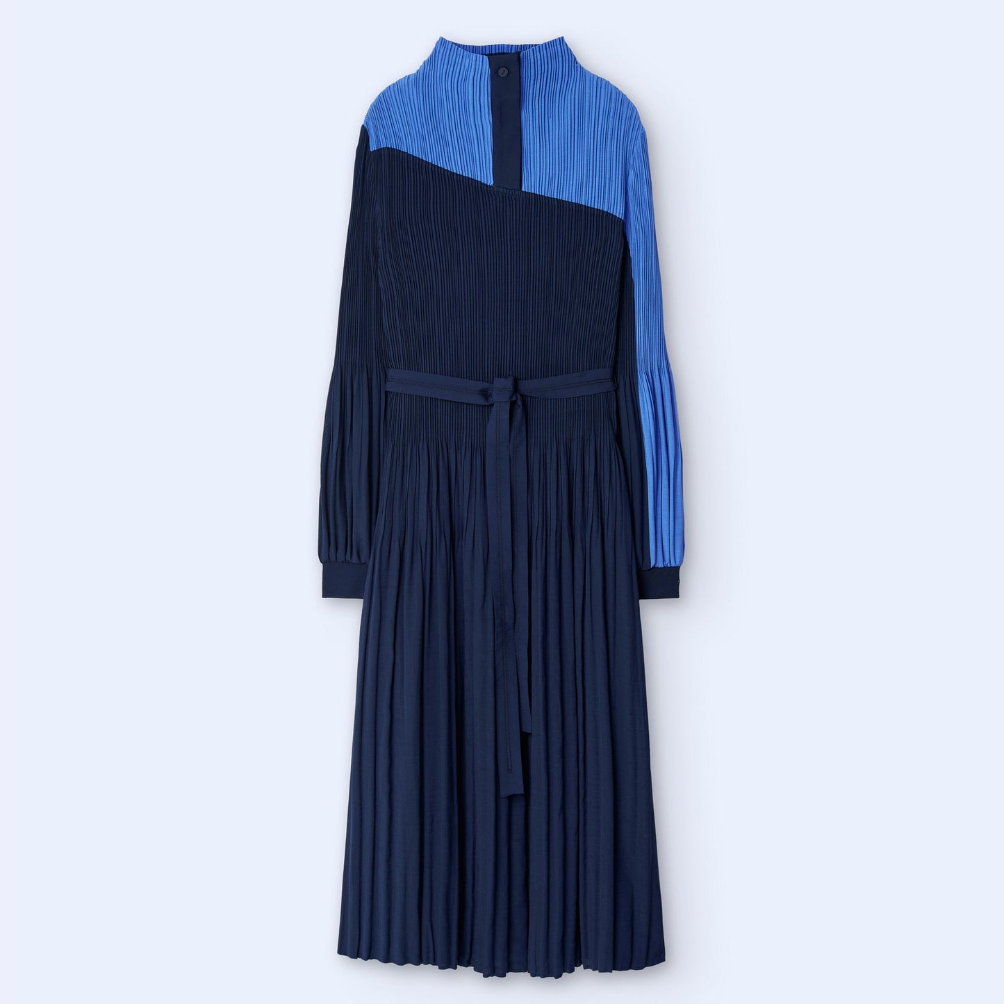 Crinkle Dress - Blue Bicolor