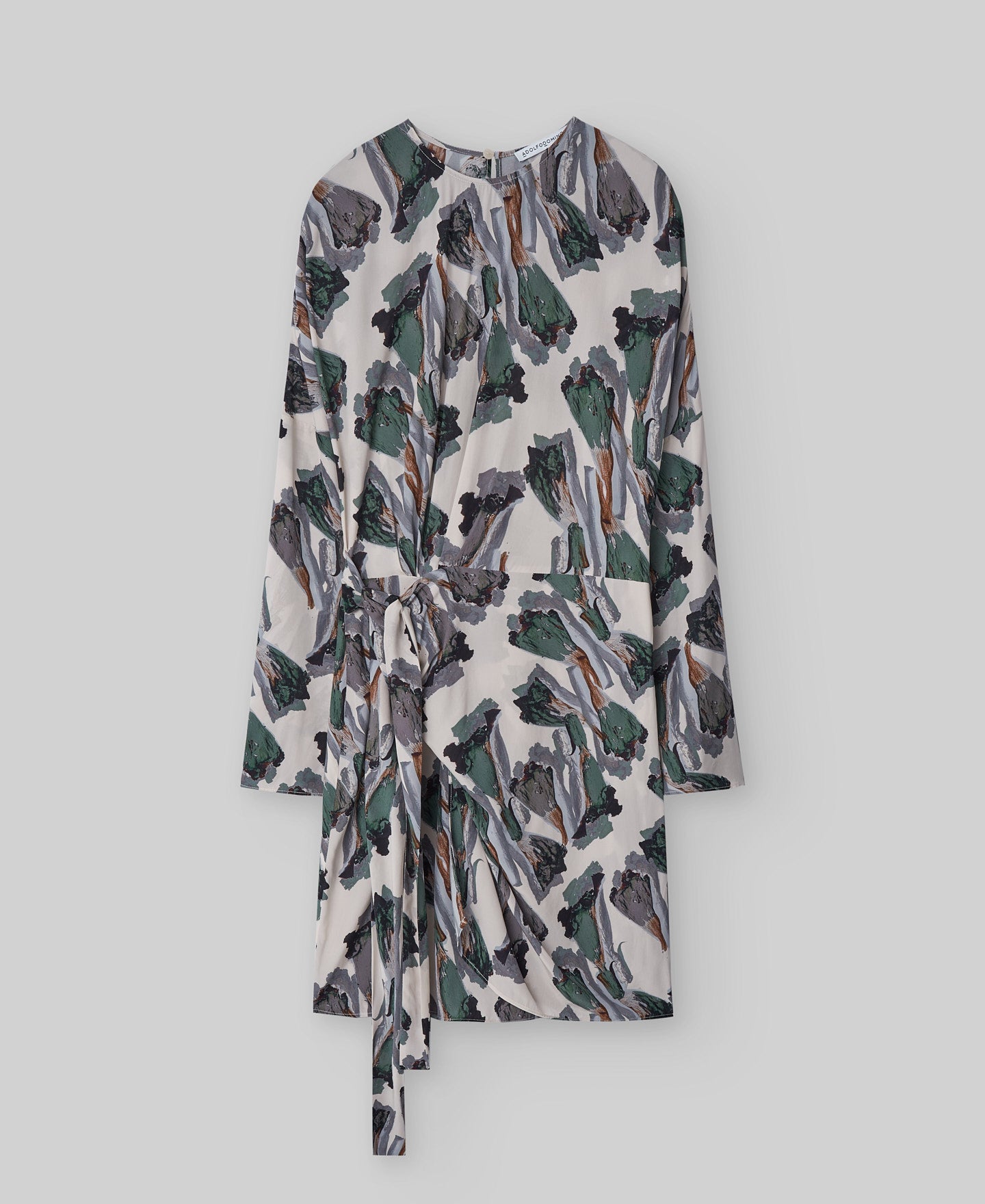 Printed short dress woman in flower stamped