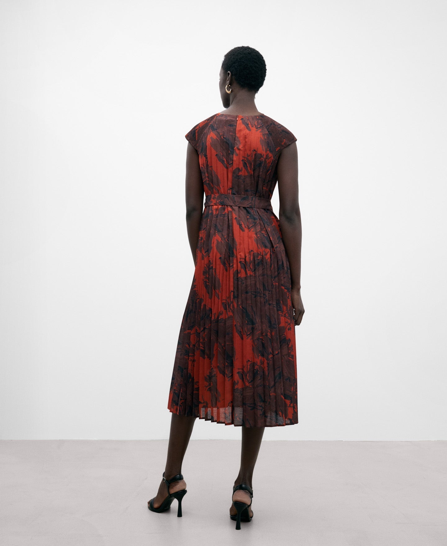 Crinkle Printed Dress