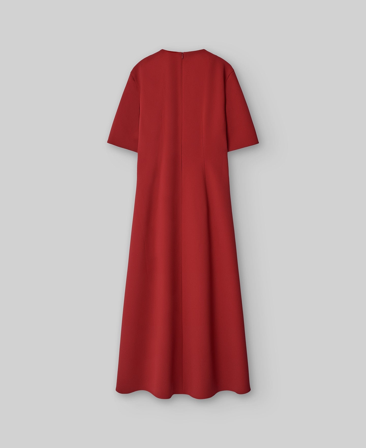 Midi Flared Dress in Red