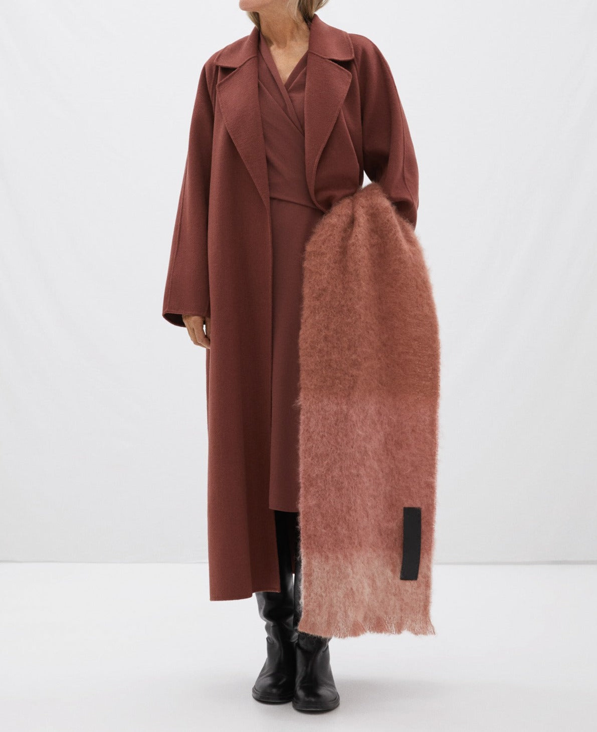 Plum Wrap Dress With Side Lacing