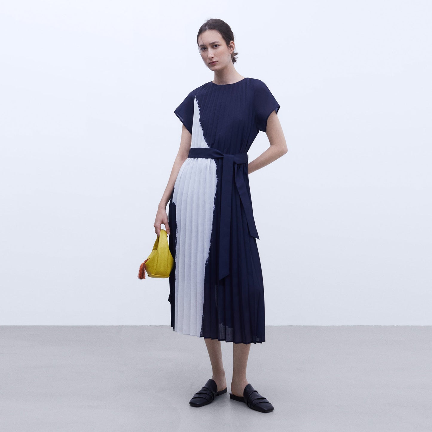 Printed Crinkle Dress