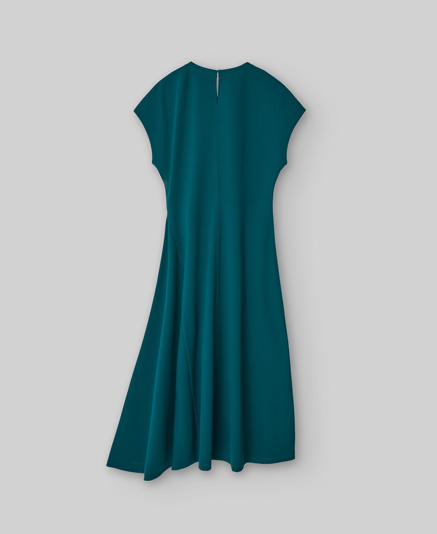 Lateral Godet Dress in Turquoise
