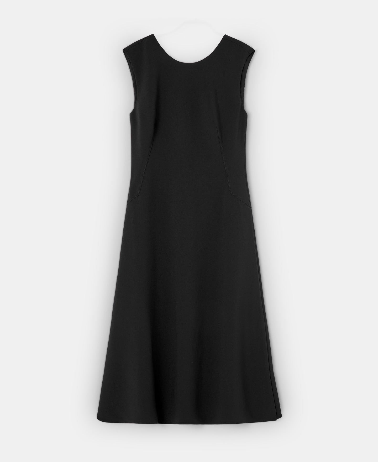 Black Open Back Midi Dress