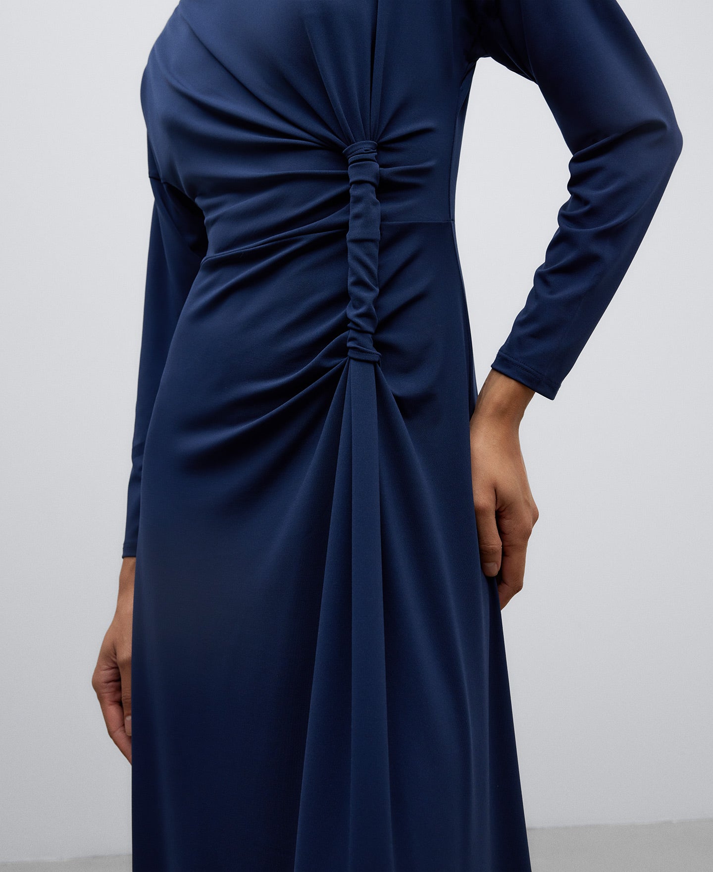 Navy Blue Navy Blue Midi Dress