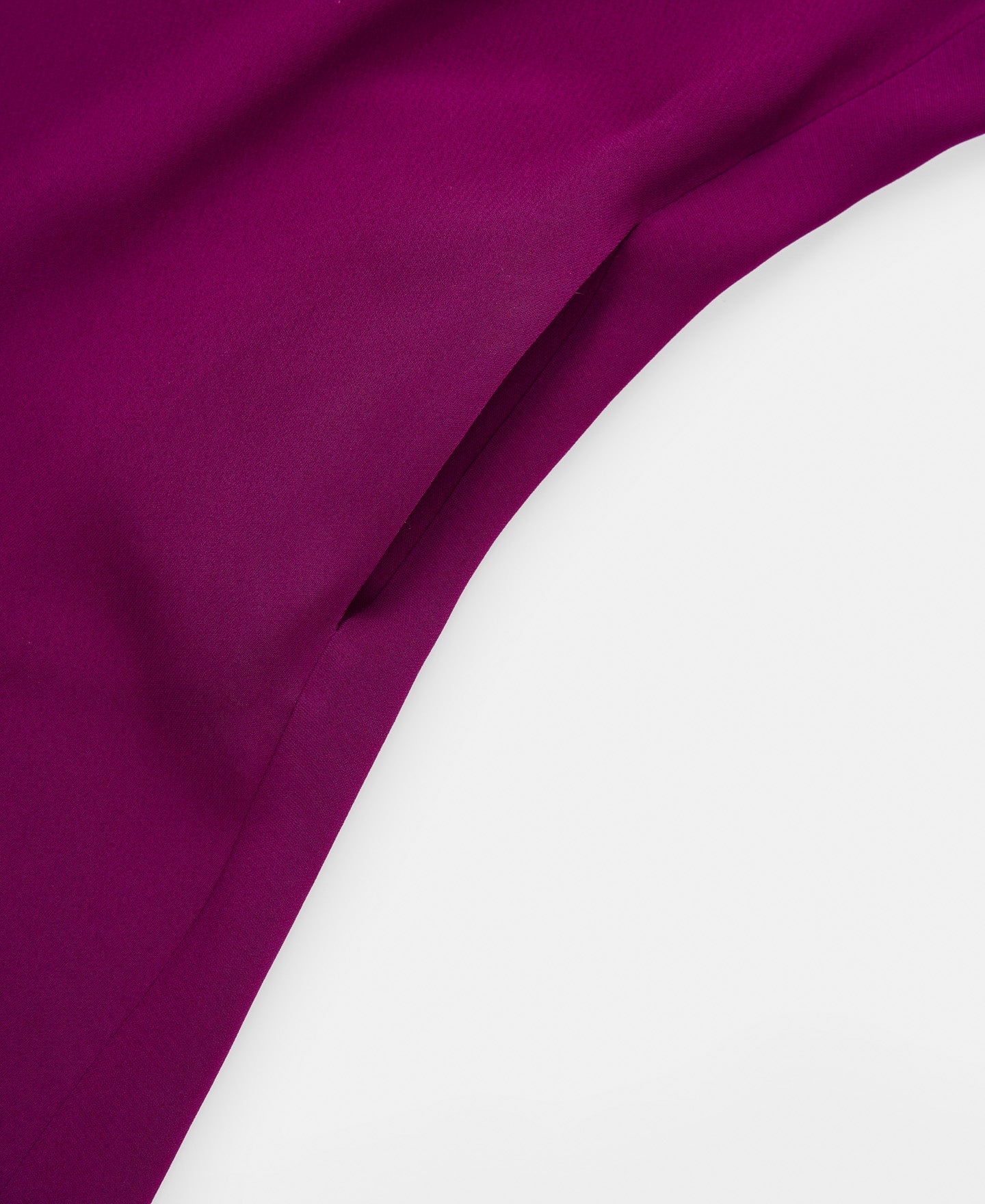 Red Bougainvillea Straight Round Neckline Dress In Viscose