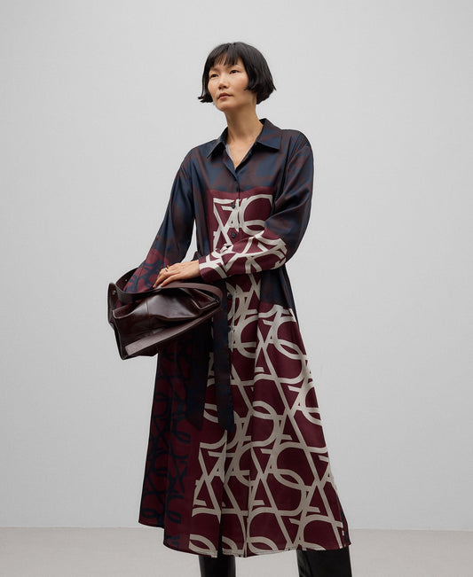 Logo-Printed Shirt Dress