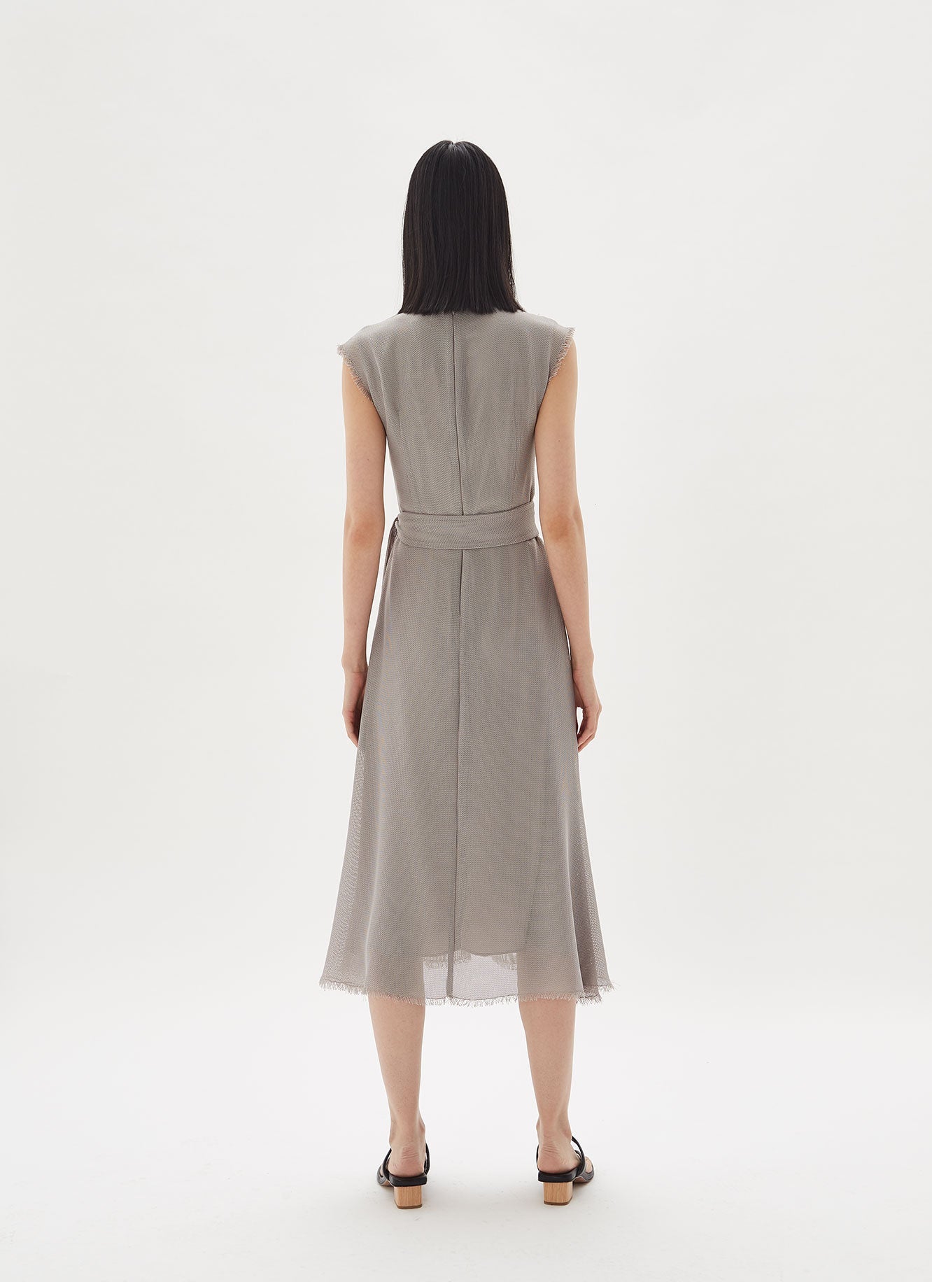 Stone Textured Wrap Dress