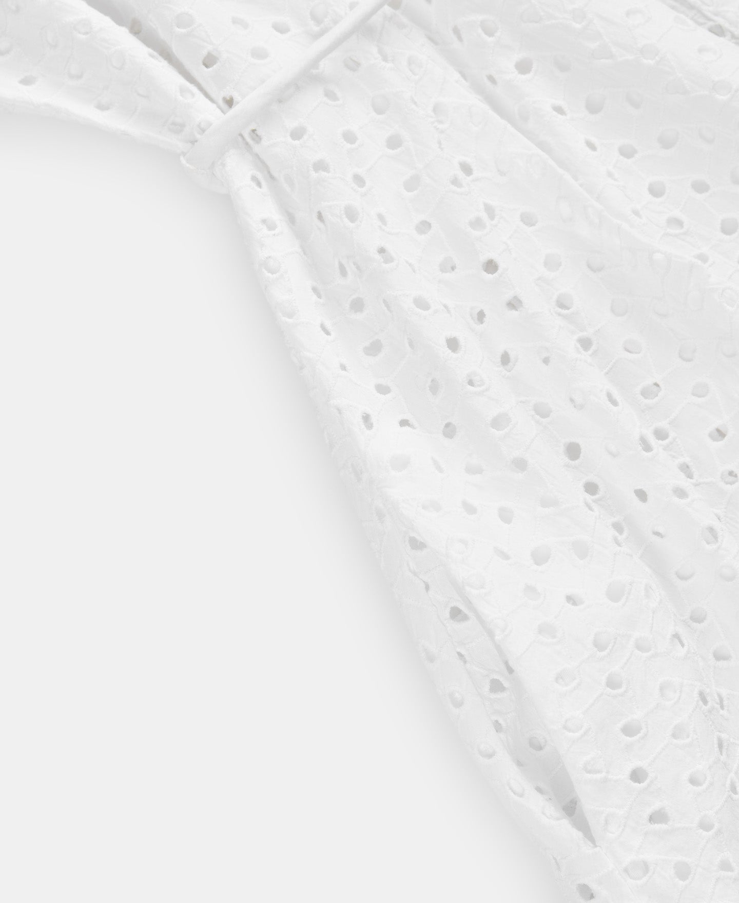 White White Shirt Collar Dress