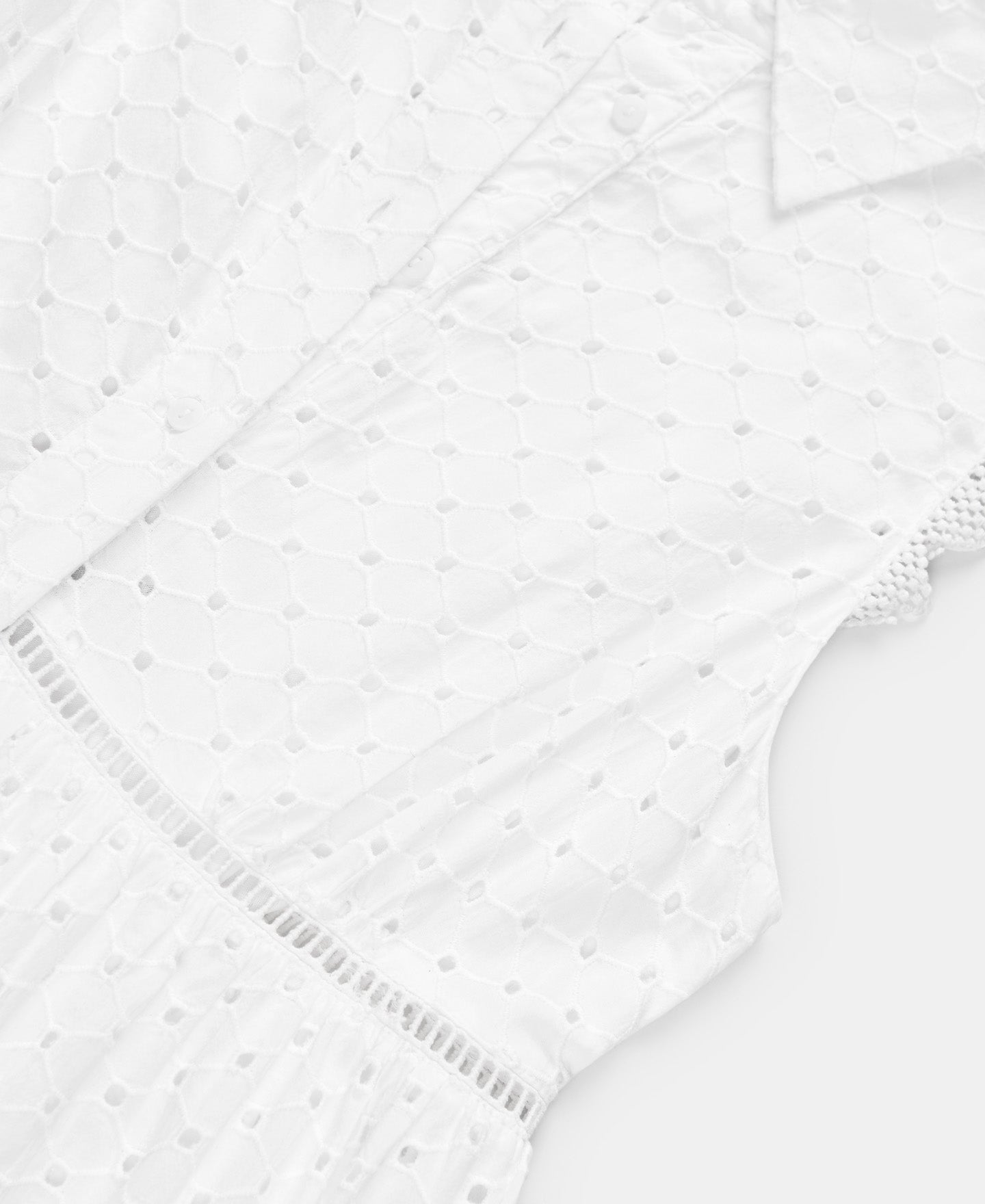 White Midi Dress White Shirt Collar
