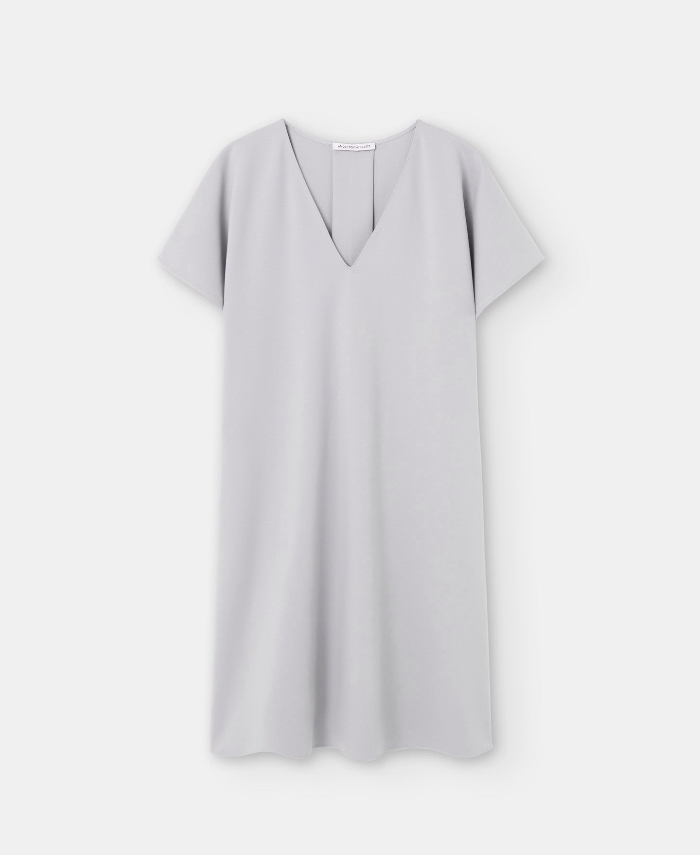 Charcoal Grey Responsible Viscose A-Line Dress