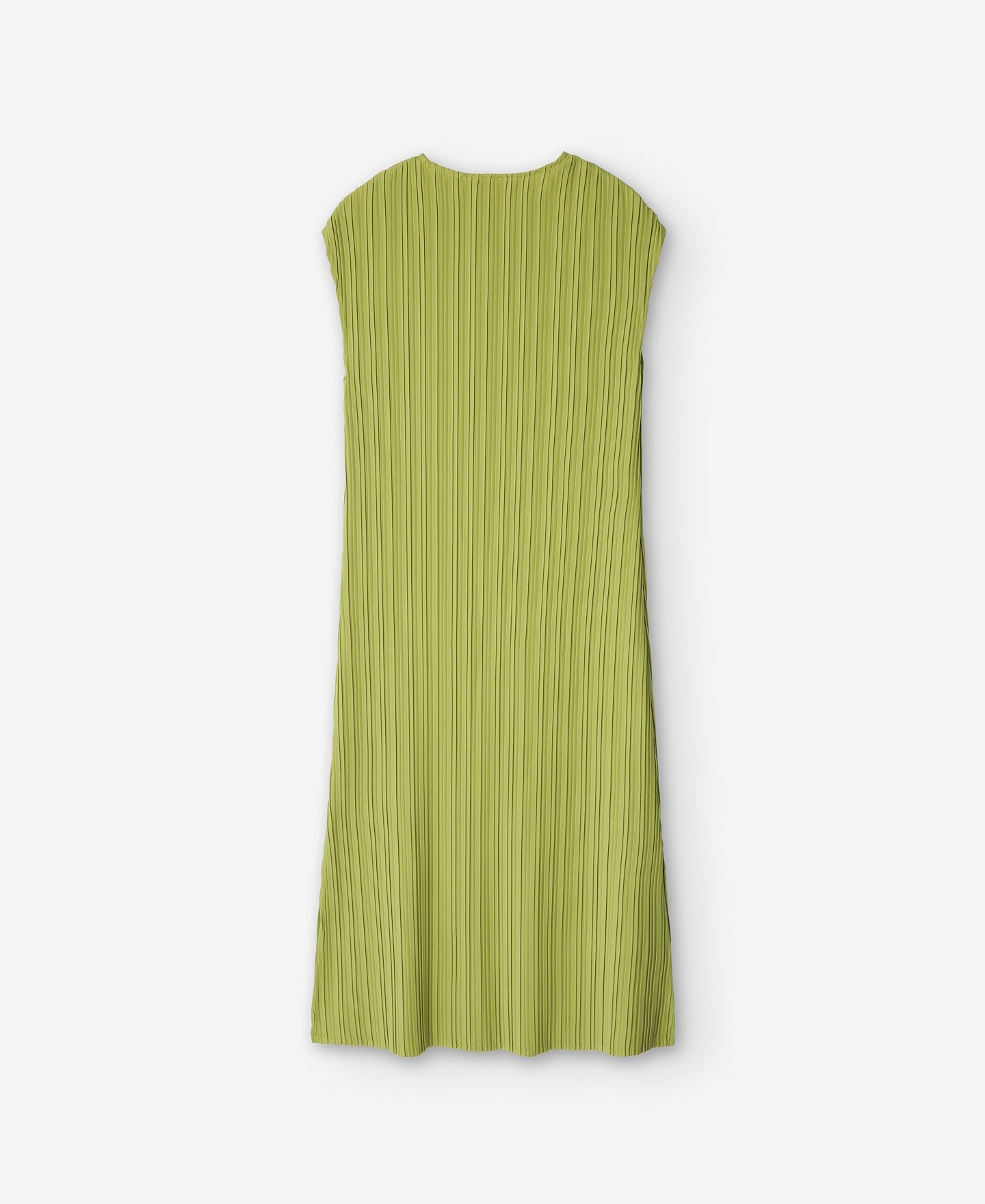 Crinkle Midi Dress in Green