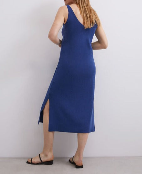 Navy Blue Blue Knitted Dress