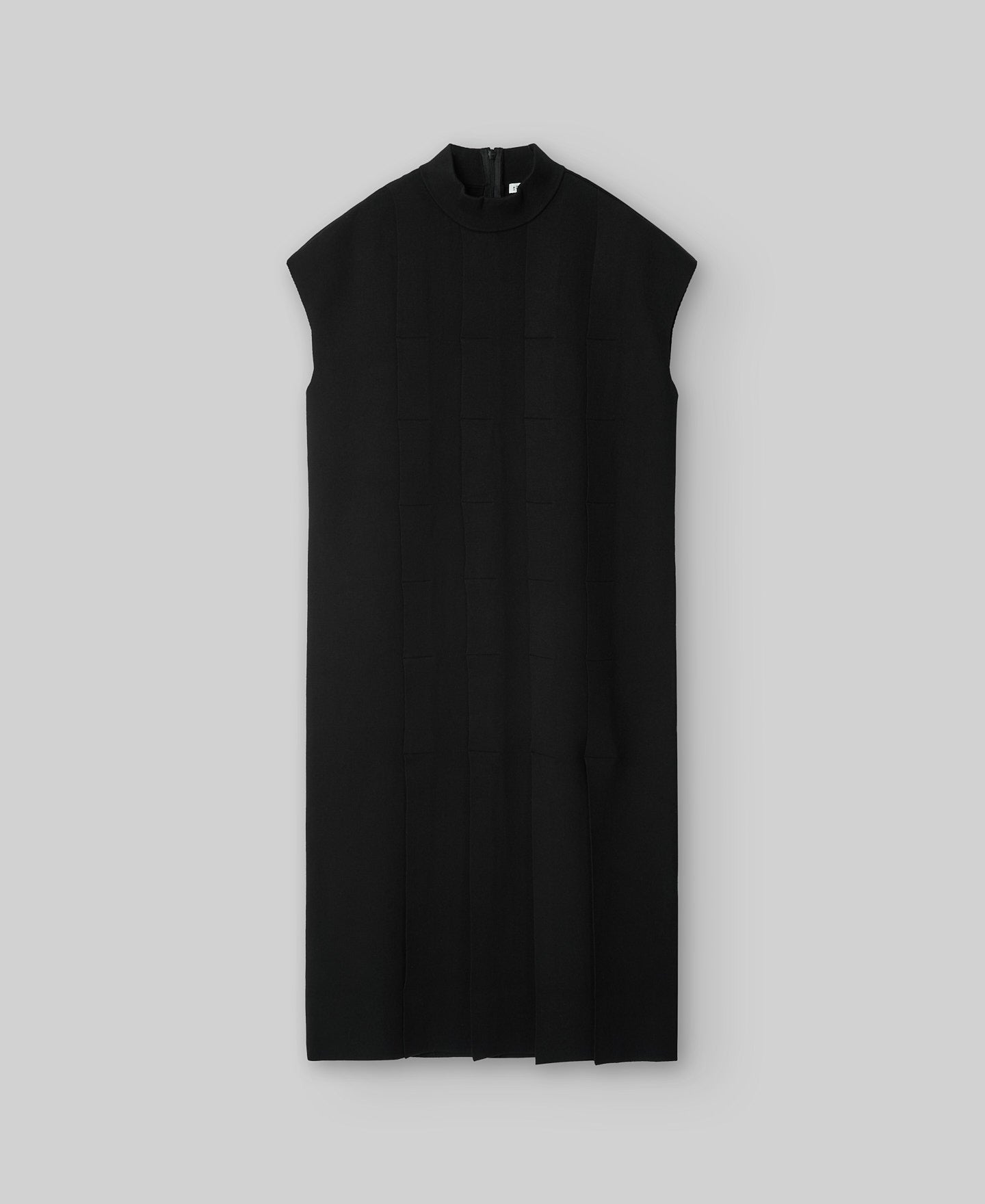 Knit Panel Dress in Black