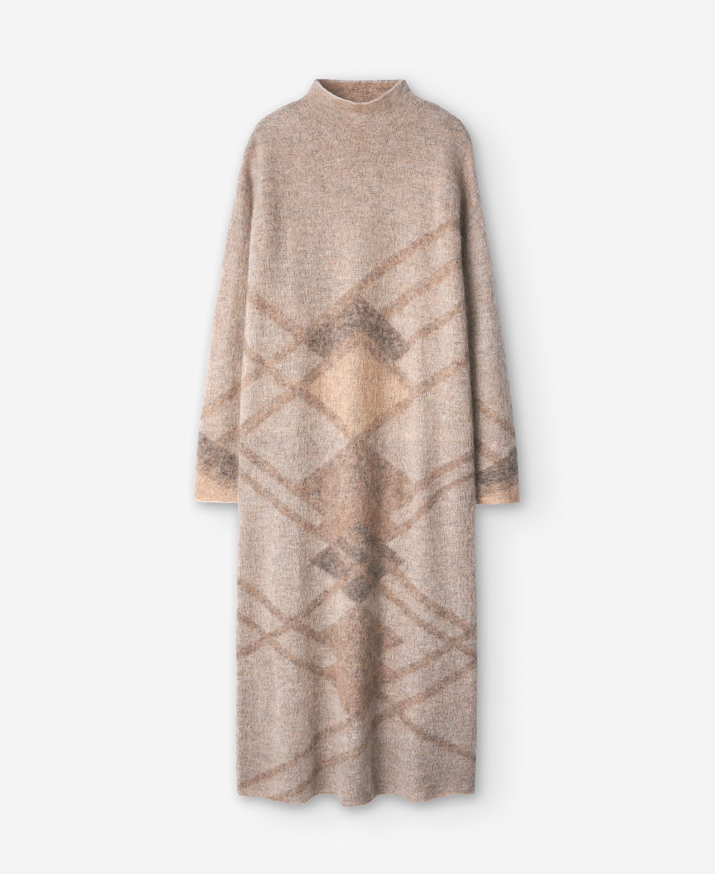 Jacquard Long Dress In Mohair