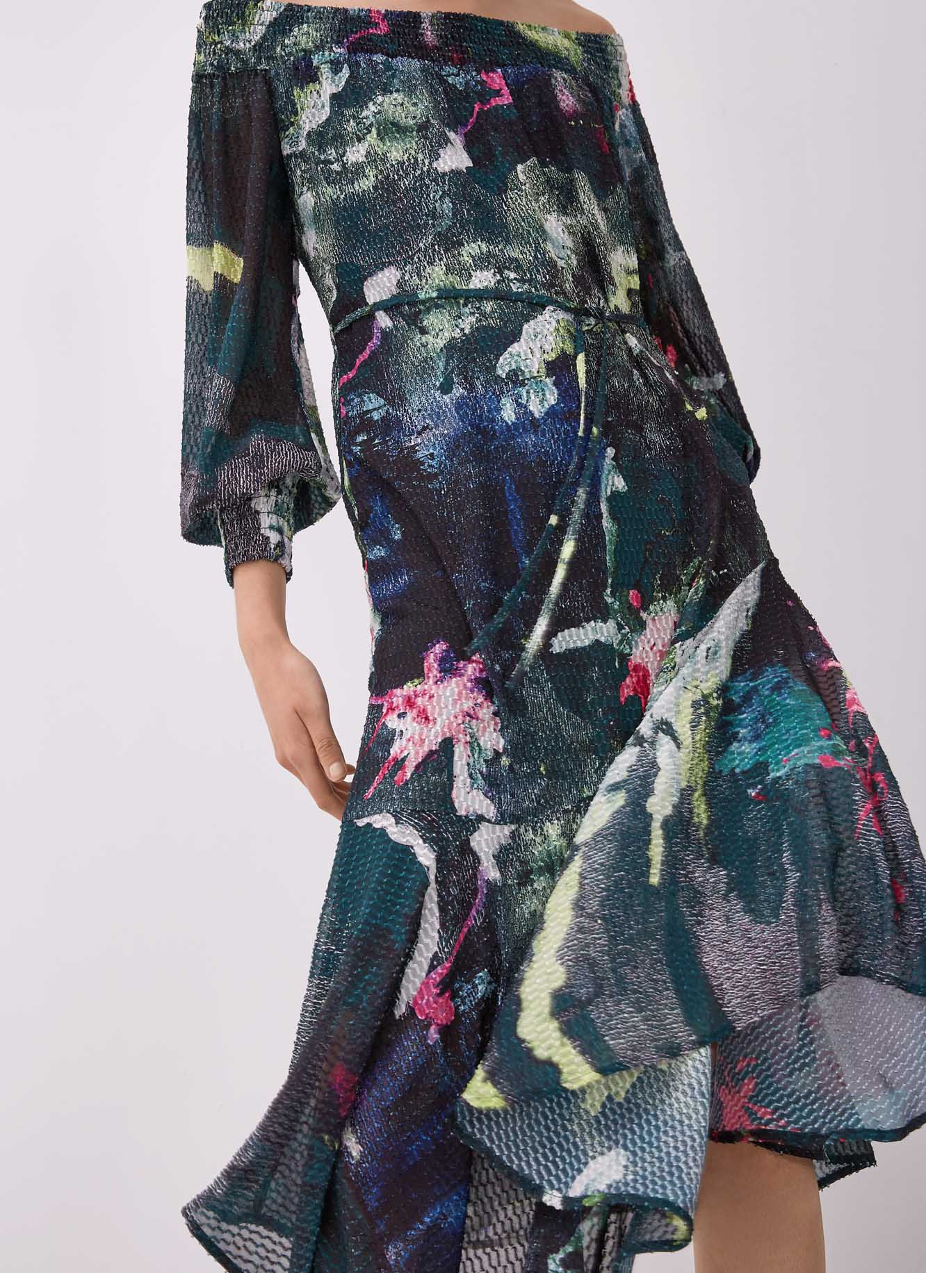 Long Dress With Bardot Neck