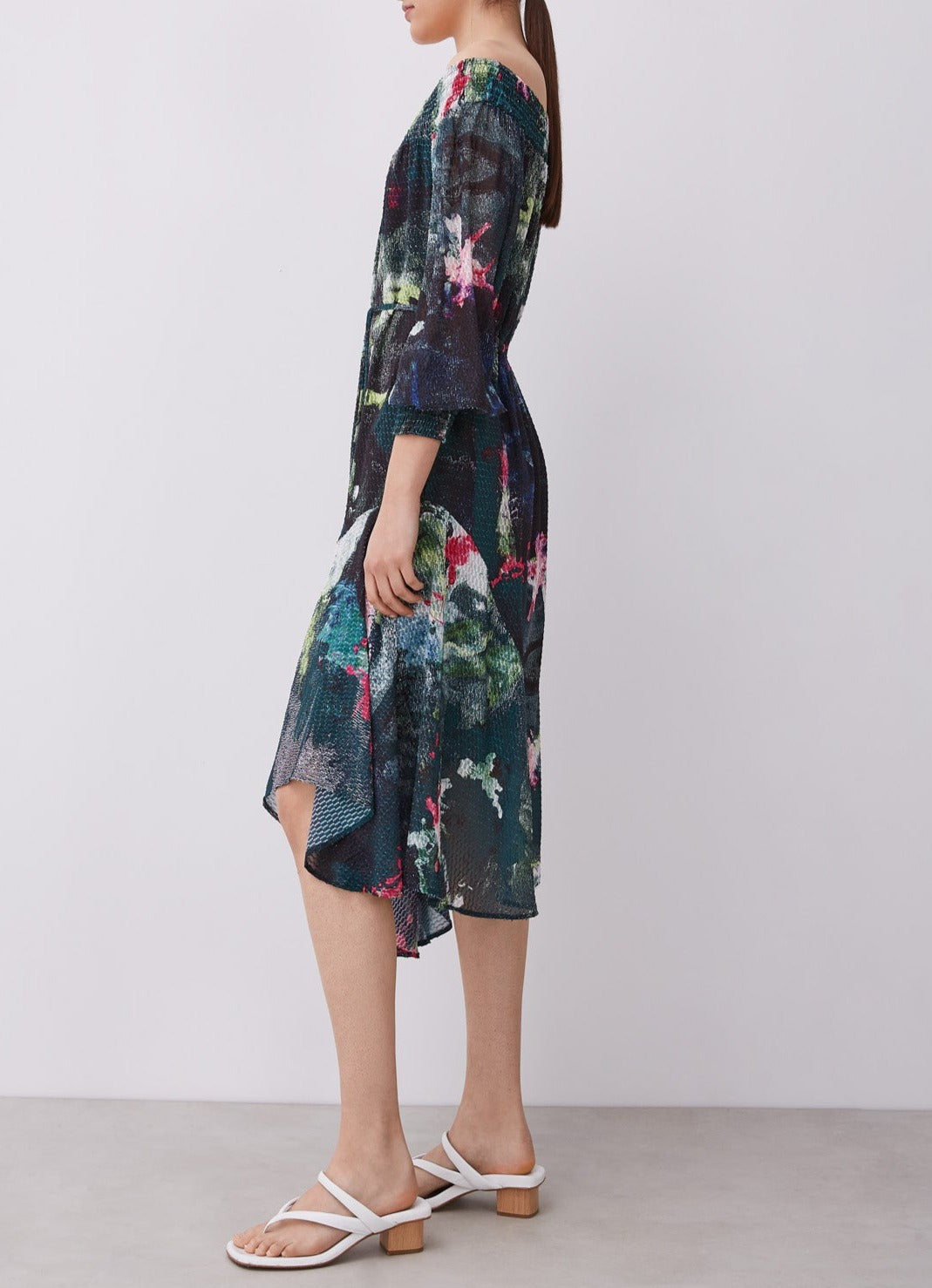 Long Dress With Bardot Neck