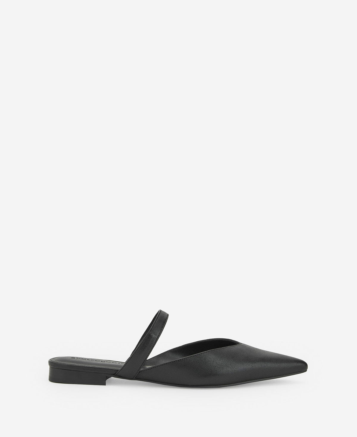 Counterless Black Leather Shoes