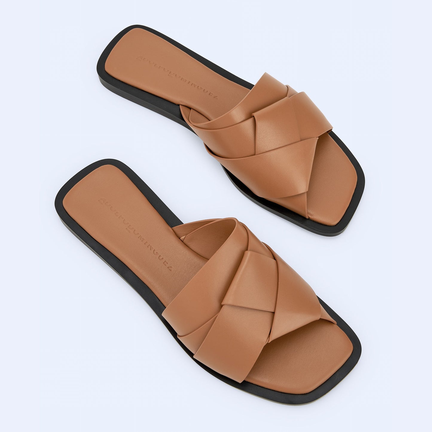 Buff Leather Flat Sandal