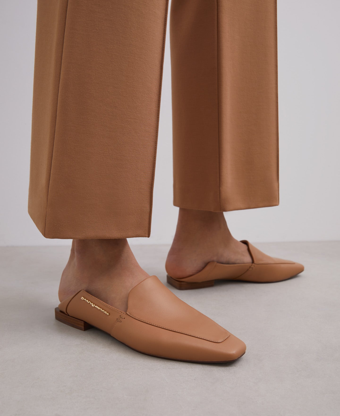 Nude Bovine Leather Moccasin