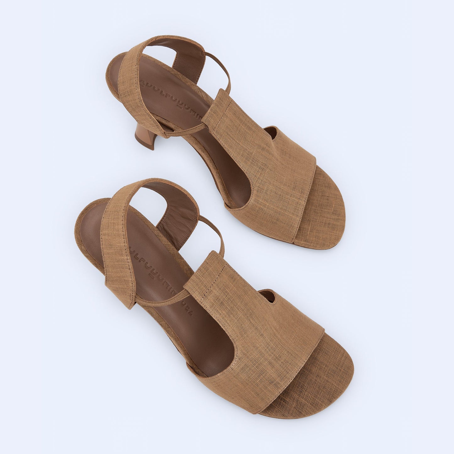 Linen High Heel Sandals