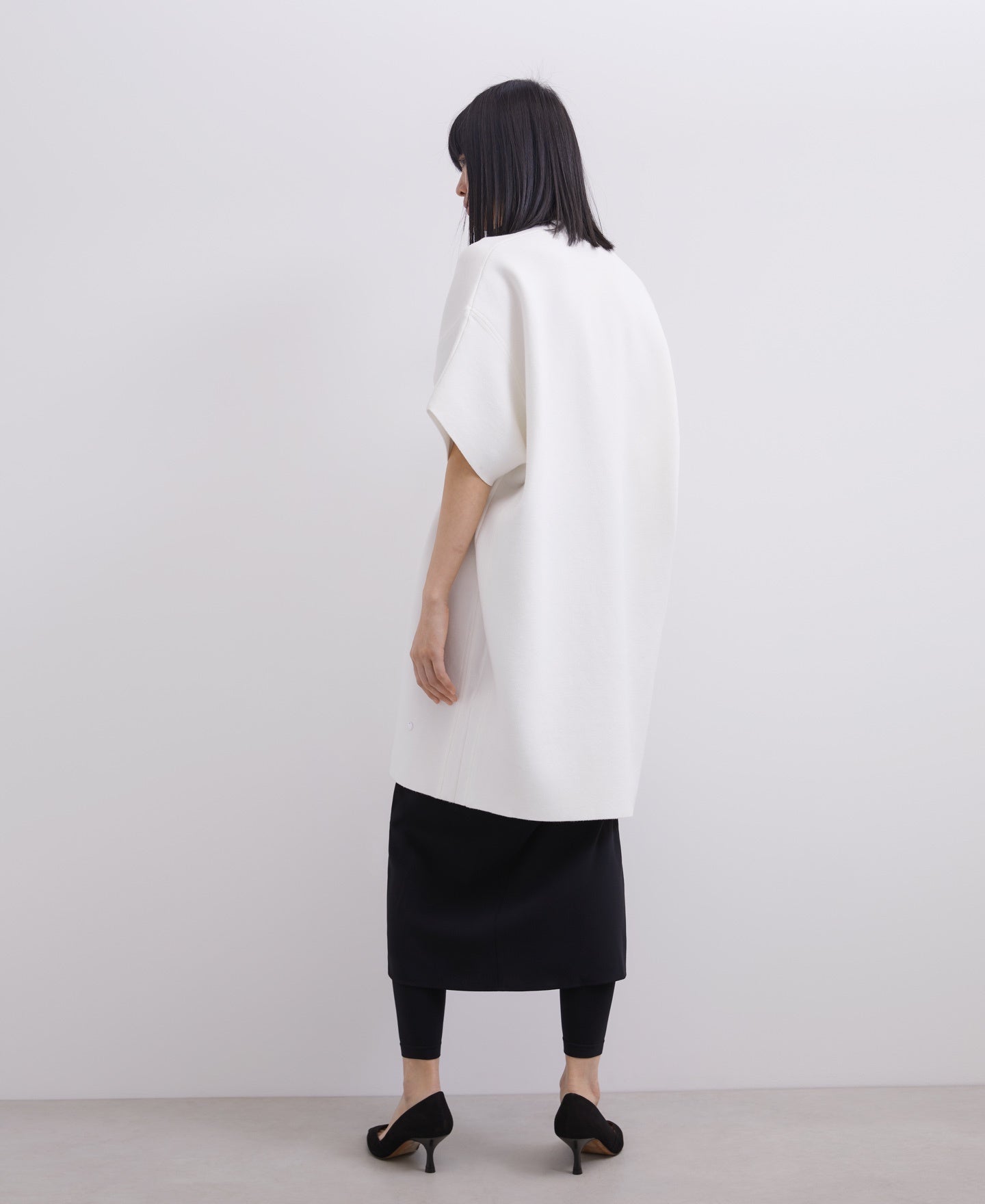 Ecru Cerrojillo Knit Kimono With Belt