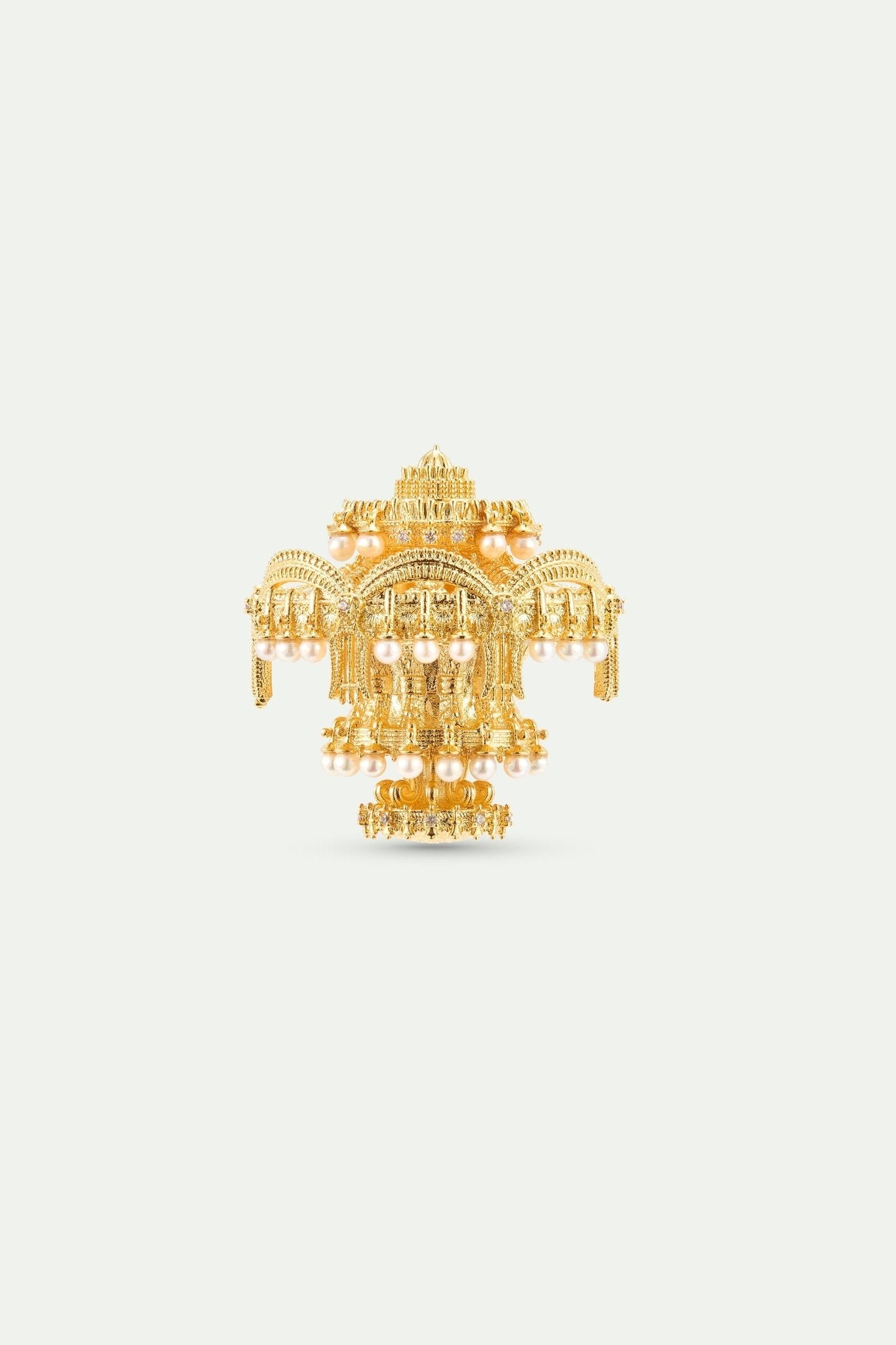 Gold Chandelier Brooch | AXOP5021