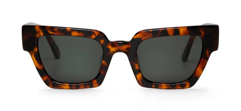 Tortoiseshell square framed sunglasses