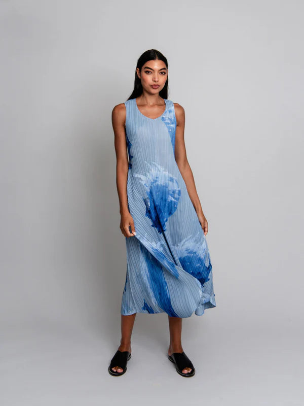 Alquema | Long Estrella Dress / Splash