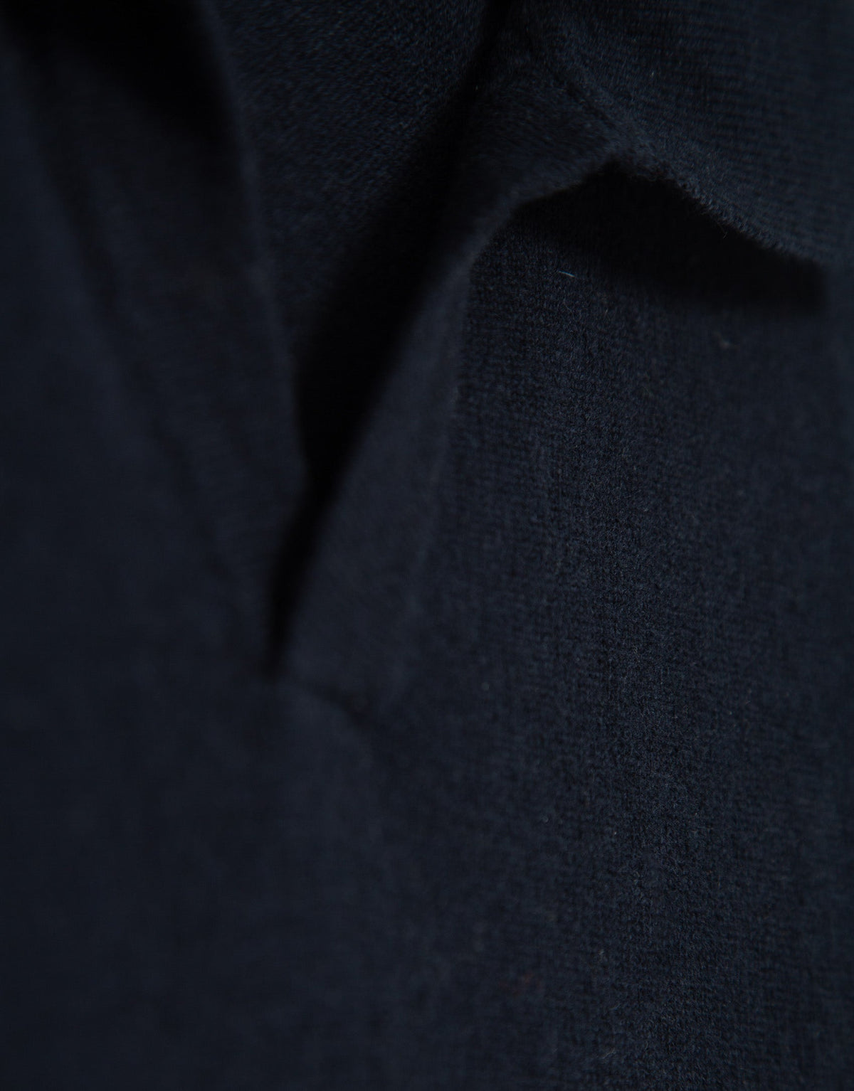 Navy Polo Neck Sweater
