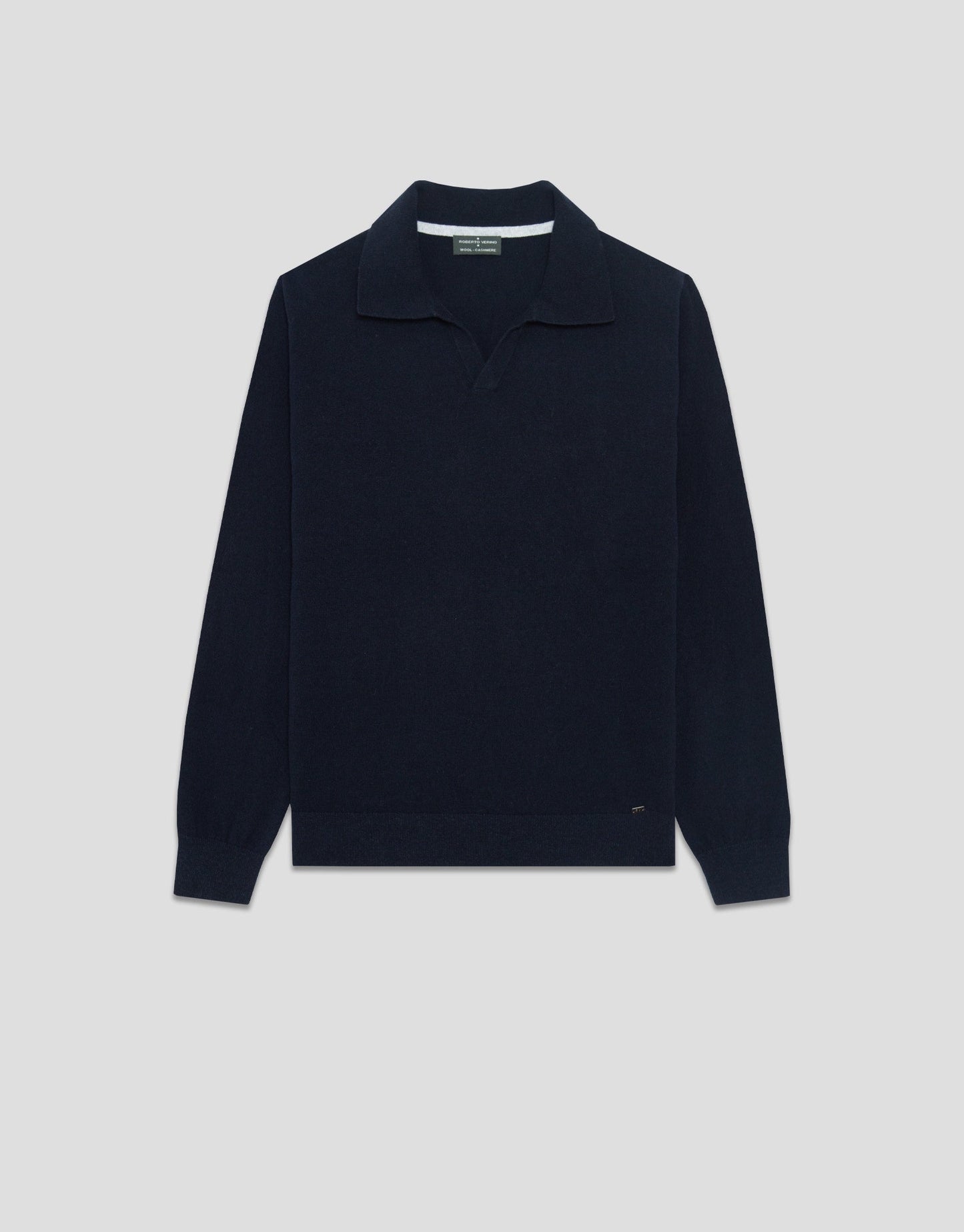 Navy Polo Neck Sweater