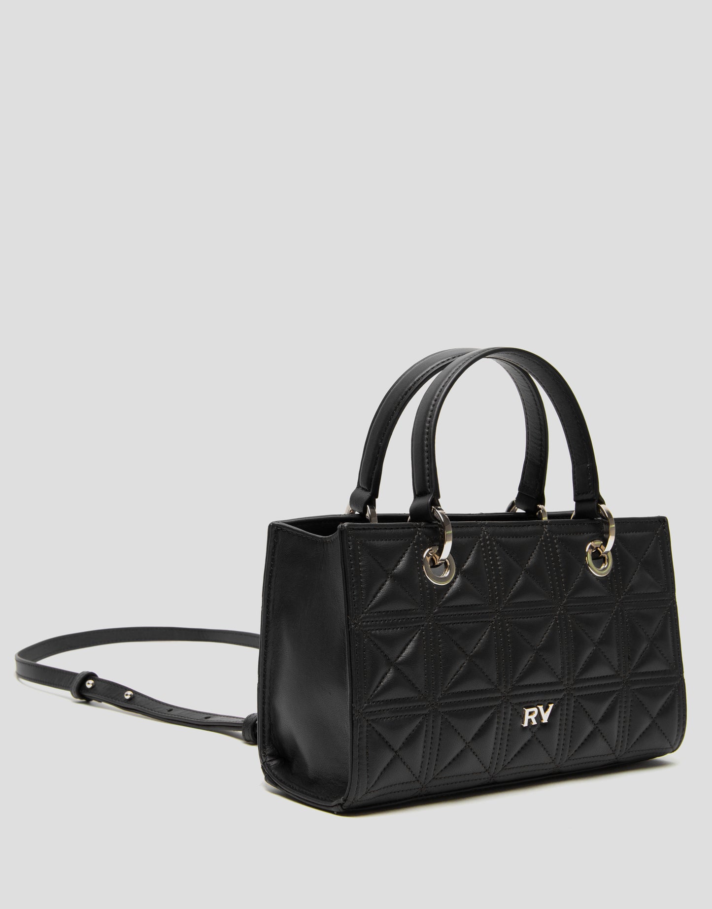 Baguette Bag Linda quilted leather black
