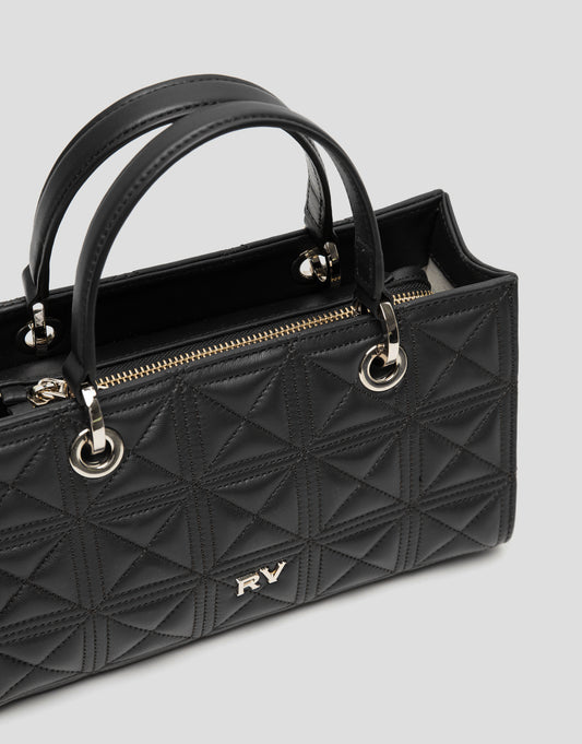 Baguette Bag Linda quilted leather black