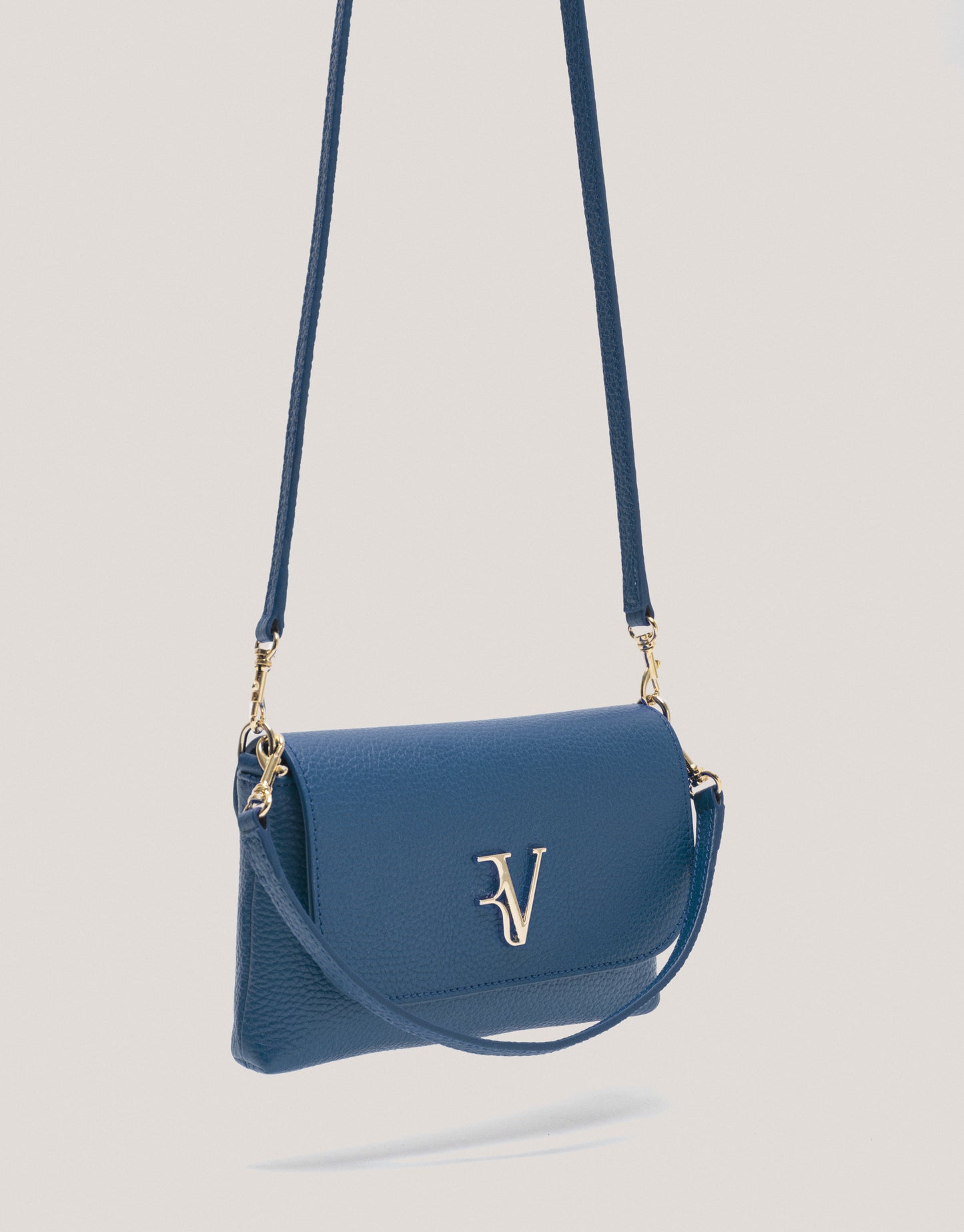 Blue leather Rita handbag