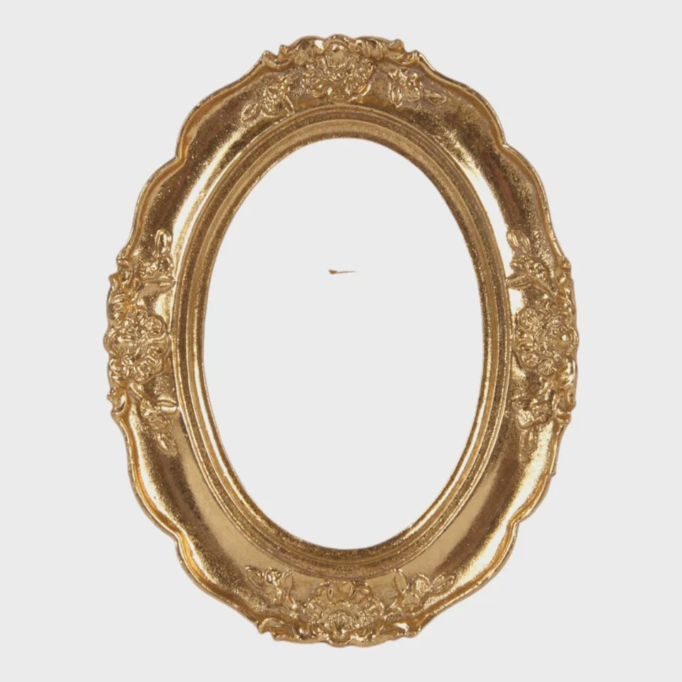 Baroque Gold Oval Photo Frame 12 cm