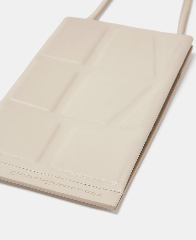 Beige Geometric Drawing Mini Bag