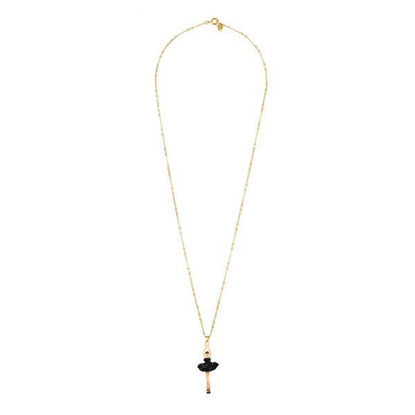 Pas De Deux Lux Ballerina Black Necklace | AADDL3592
