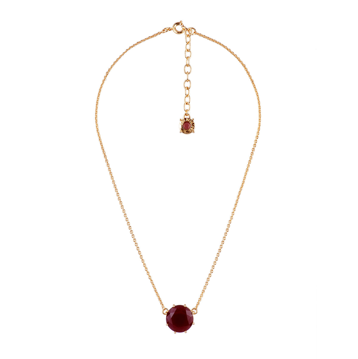 La Diamantine Round Stone in Aurore Purple Necklace | ACLD3011