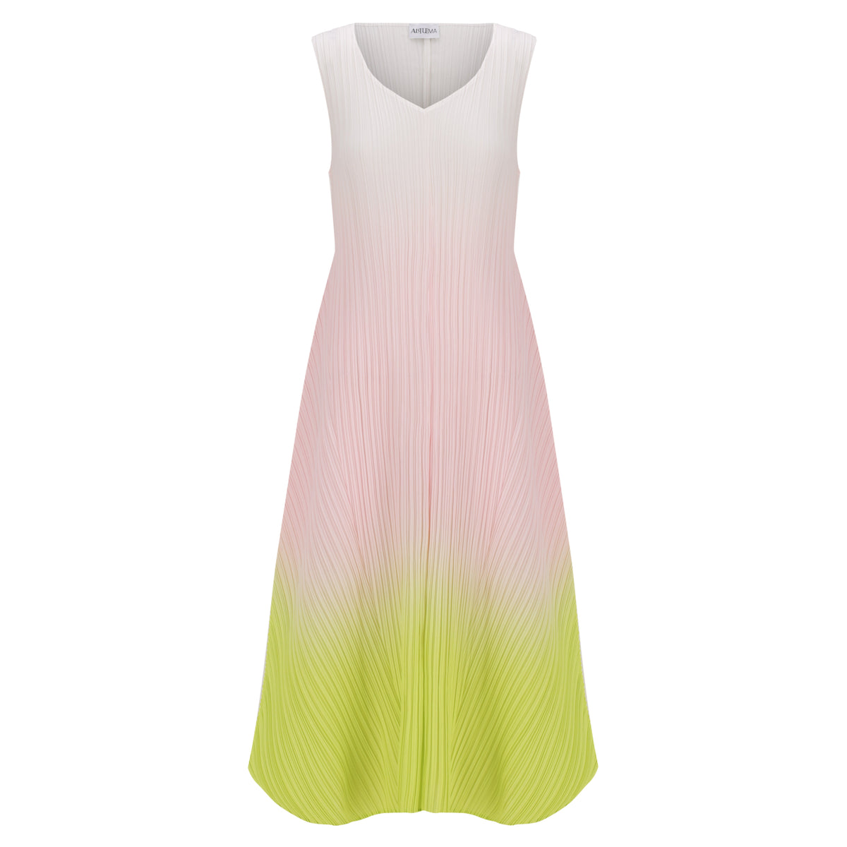 Long Estrella Dress in Candy Lime